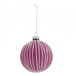 Weihnachtsbaum Kugel Ø 10 cm rosa Glas rund...