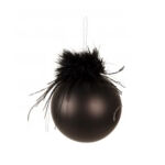 Weihnachtsbaum Kugel Ø 8 cm schwarz Glas...