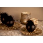 Weihnachtsbaum Kugel Ø 8 cm schwarz Glas...