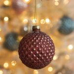 Weihnachtsbaum Kugel Ø 8 cm rot Glas rund...