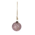Weihnachtskugel Ø 8 cm Rosa Glas Rund...