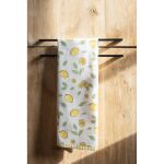Geschirrtuch 47x70 cm Beige Baumwolle Zitronen Küchentuch