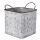 Blumentopf 3er Set 20x20x24 cm Grau Braun Metall Blumentopf