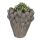 Blumentopf Ø 23x25 cm grau Stein
