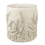 Blumentopf Ø 21x21cm beige und grün Stein...
