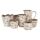 Blumentopf Ø 13x12 cm Beige Blau Keramik Oliven Innenblumentopf