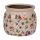 Blumentopf Ø 16x13 cm Beige Keramik Blumen