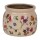 Blumentopf Ø 12x10 cm Beige Keramik Blumen