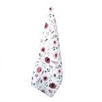 Geschirrtuch 50x70 cm Weiß Rosa Baumwolle Rosen...