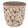 Blumentopf Ø 16x16 cm Beige Rot Keramik Erdbeeren Innenblumentopf